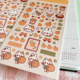 Clear Stickers No. 104 Sweet Orange - 4 - Cherry Rabbit - Tidformera