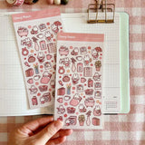 Clear Stickers No. 105 Daily life of rabbit - 4 - Cherry Rabbit - Tidformera