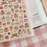 Clear Stickers No. 130 Matcha love - 6 - Cherry Rabbit - Tidformera
