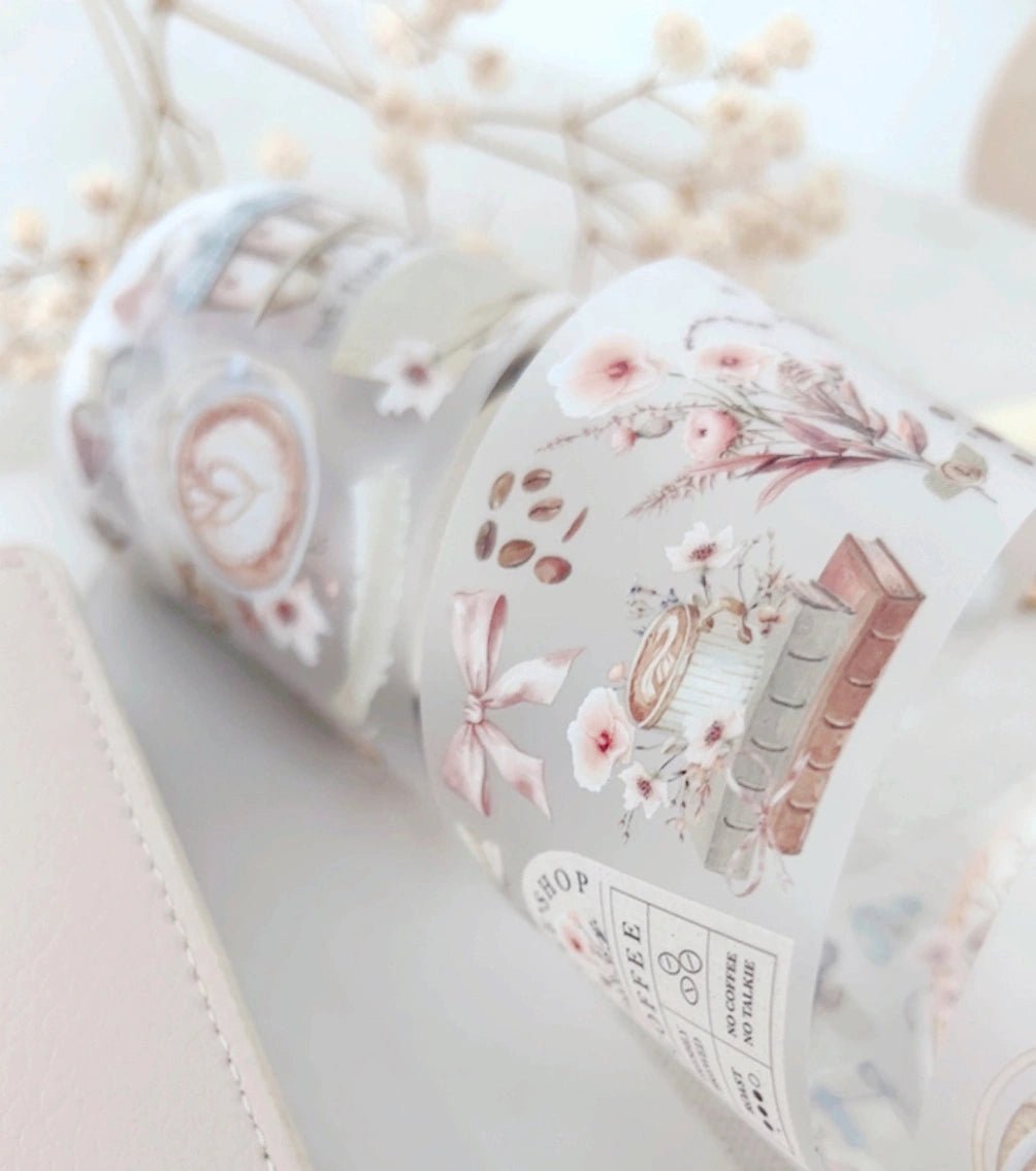 Clear Tape 50 mm - Coffee Lover - 4 - Hello Petite Paper - Tidformera