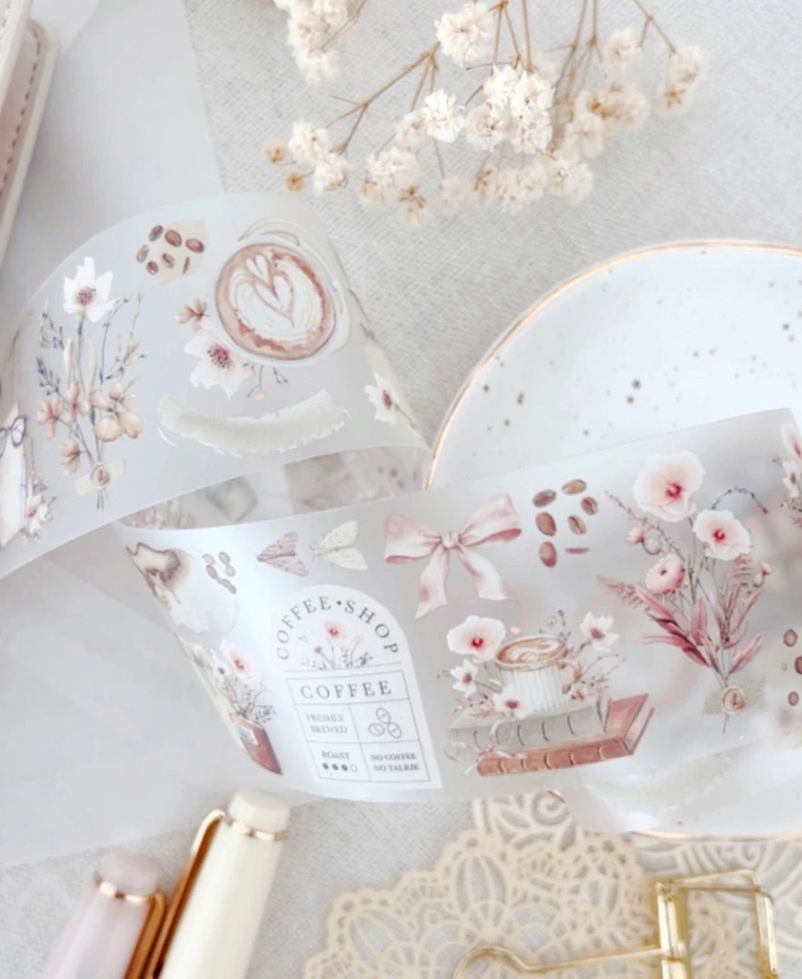 Clear Tape 50 mm - Coffee Lover - 2 - Hello Petite Paper - Tidformera