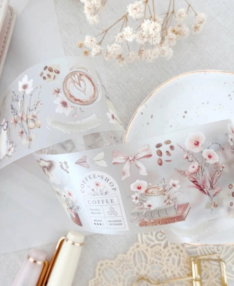 Clear Tape 50 mm - Coffee Lover - 2 - Hello Petite Paper - Tidformera