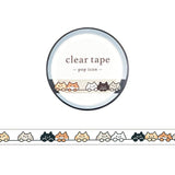Clear tape 7 mm - Pop icon - Cats - 1 - Mind Wave - Tidformera