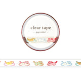 Clear tape 7 mm - Pop icon - Dog - 1 - Mind Wave - Tidformera