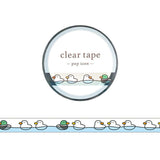 Clear tape 7 mm - Pop icon - Duck - 1 - Mind Wave - Tidformera