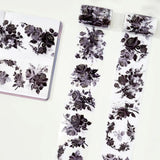 Clear Tape - 70 mm - Rose Noir - 2 - Washi Tape Shop - Tidformera