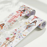 Clear Tape Bloom & Vogue Wide - 70 mm - 6 - Washi Tape Shop - Tidformera
