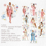 Clear Tape Bloom & Vogue Wide - 70 mm - 8 - Washi Tape Shop - Tidformera