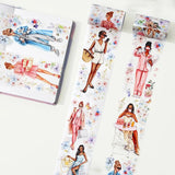 Clear Tape Bloom & Vogue Wide - 70 mm - 2 - Washi Tape Shop - Tidformera