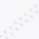 Clear tape Blooming flower 5 mm - BGM - Tidformera