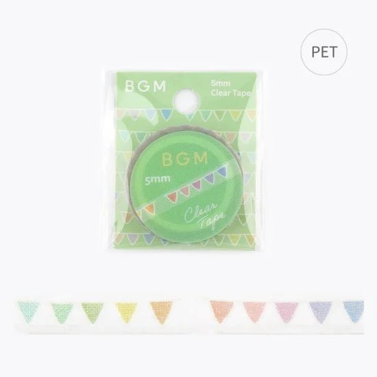 Clear tape Colorful 5 mm - BGM - Tidformera