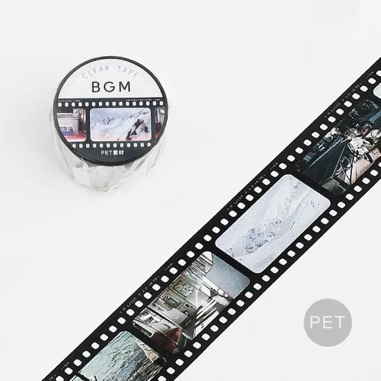 Clear tape Film - Black - BGM - Tidformera