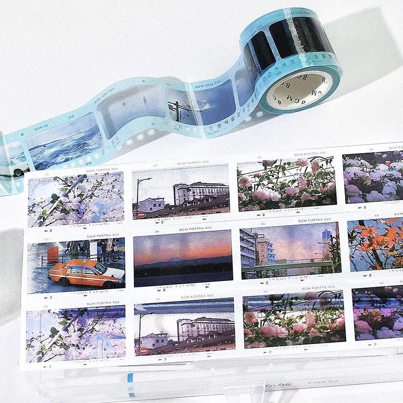 Clear tape Film - White - 4 - BGM - Tidformera