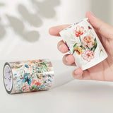 Clear Tape Floral Wave Wide - 60 mm - Washi Tape Shop - Tidformera