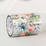 Clear Tape Floral Wave Wide - 60 mm - Washi Tape Shop - Tidformera