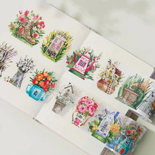 Clear Tape Forest Houses Wide - 60 mm - 1 - Washi Tape Shop - Tidformera