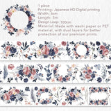 Clear tape Frosty Rose Wide PET Tape - 60 mm - 6 - Washi Tape Shop - Tidformera