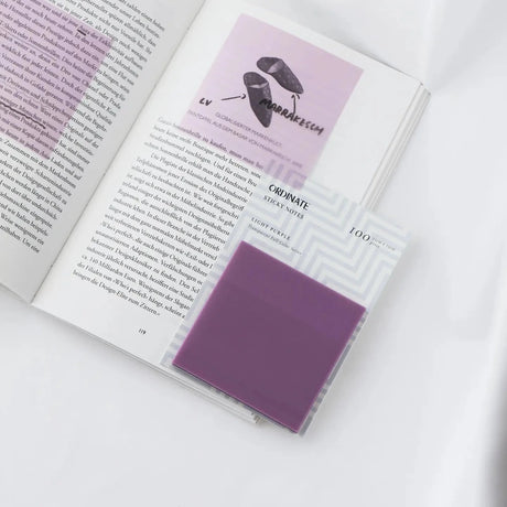 Clear Transparent Sticky notes - Light Purple - 3 - Ordinate - Tidformera