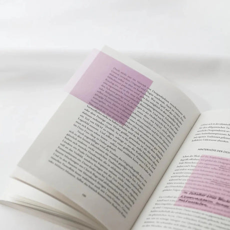 Clear Transparent Sticky notes - Mist Violet - 3 - Ordinate - Tidformera