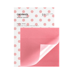 Clear Transparent Sticky notes - Petal Pink - 1 - Ordinate - Tidformera