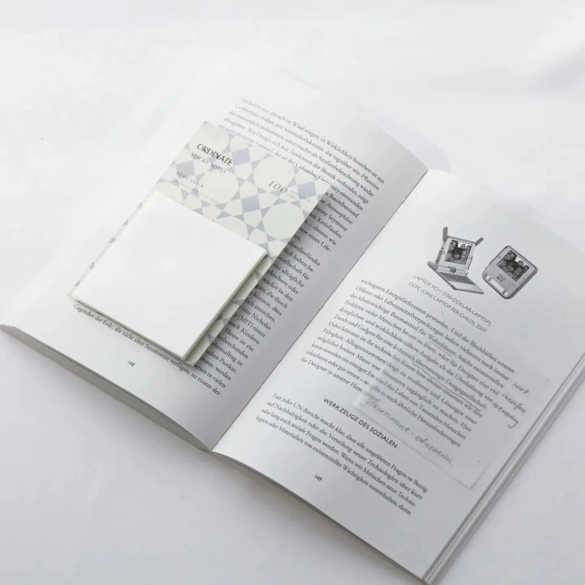 Clear Transparent Sticky notes - Pure Snow - 2 - Ordinate - Tidformera