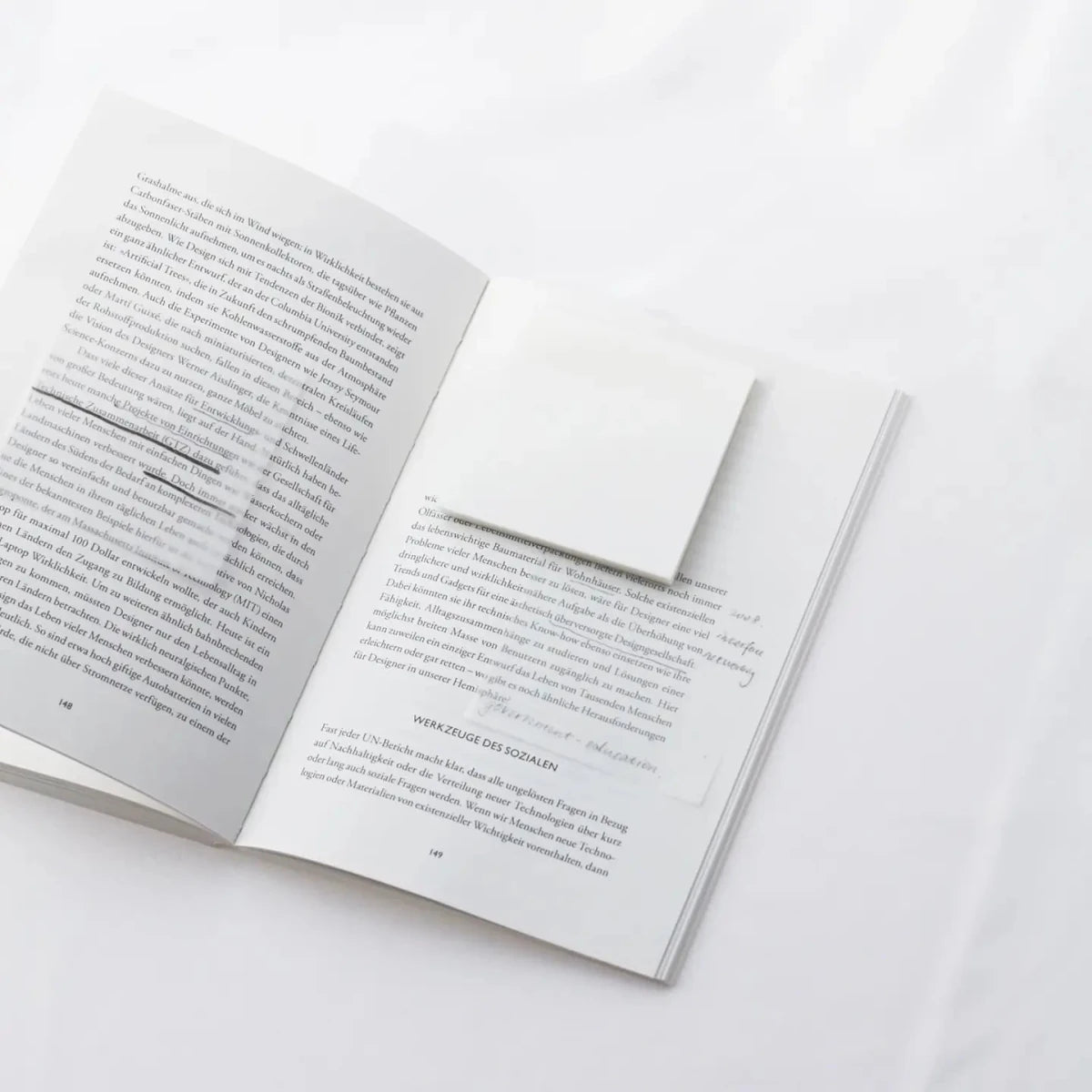 Clear Transparent Sticky notes - Pure Snow - 3 - Ordinate - Tidformera