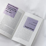 Clear Transparent Sticky notes - Purple - 3 - Ordinate - Tidformera