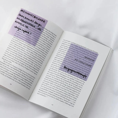 Clear Transparent Sticky notes - Purple - 3 - Ordinate - Tidformera