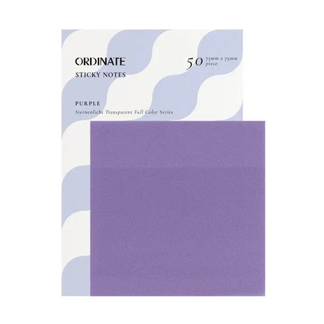 Clear Transparent Sticky notes - Purple - 1 - Ordinate - Tidformera