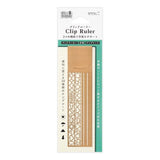 Clip Ruler Brass - Copper - Midori - Tidformera