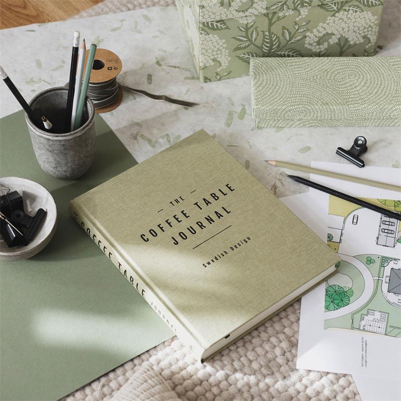 Coffee Table Journal - Clean - Green Leaf - Paperstyle - Tidformera