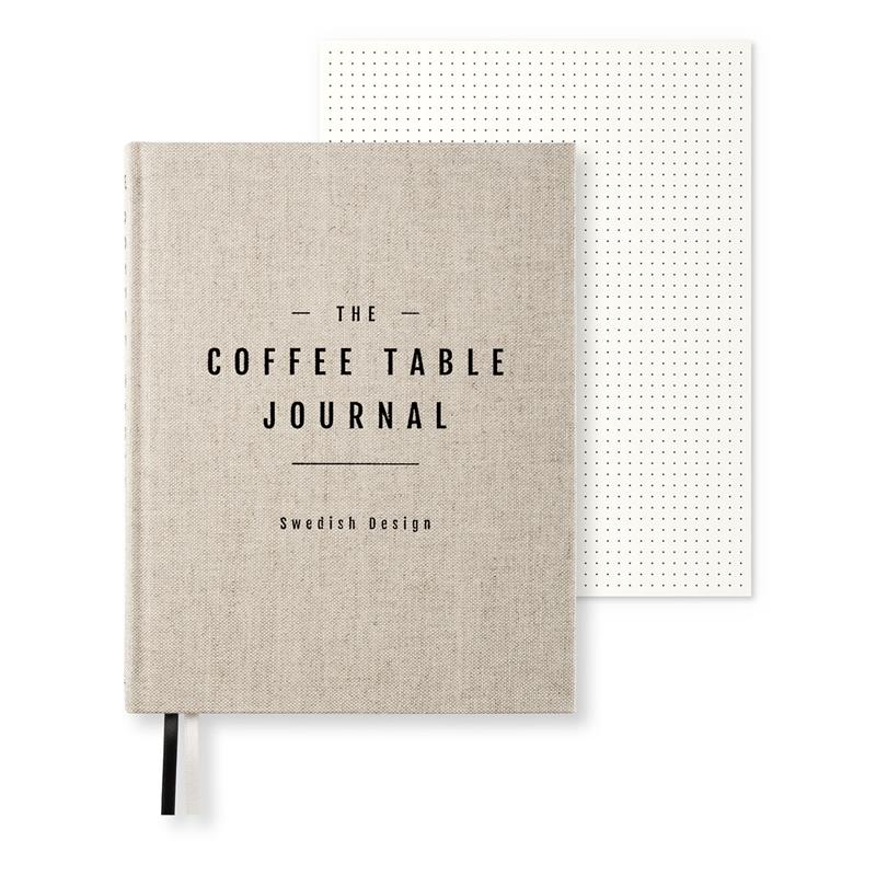 Coffee Table Journal - Clean - Rough Linen - Paperstyle - Tidformera