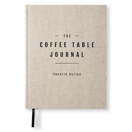 Coffee Table Journal - Clean - Rough Linen - Paperstyle - Tidformera