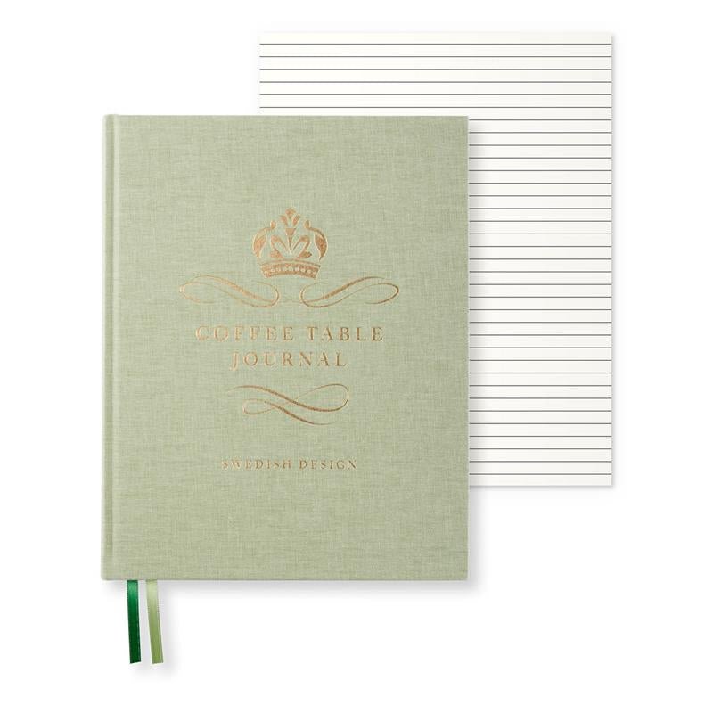 Coffee Table Journal - Royal - Green Leaf - Paperstyle - Tidformera