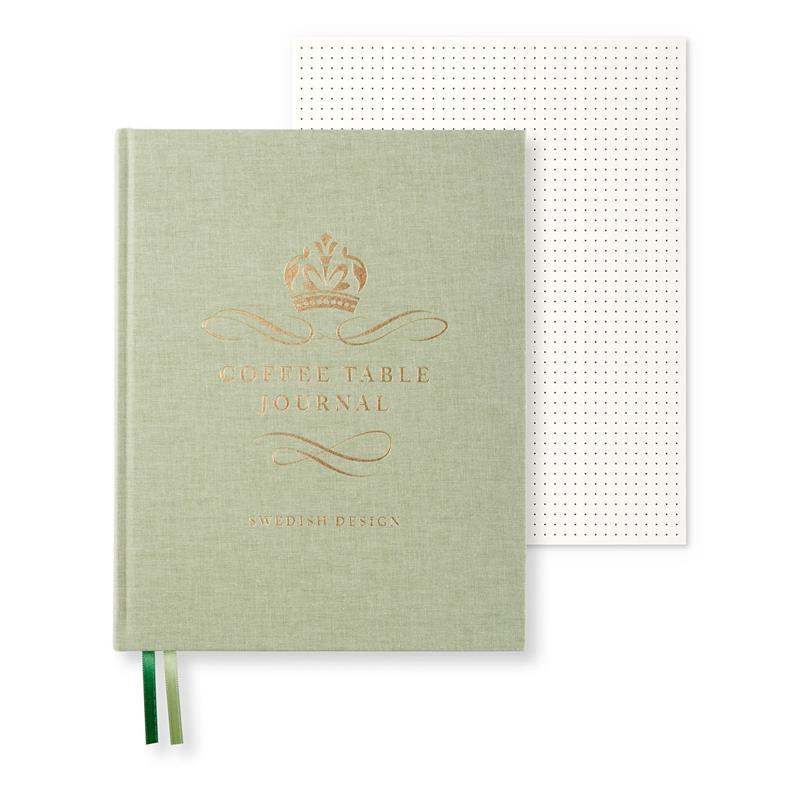 Coffee Table Journal - Royal - Green Leaf - Paperstyle - Tidformera