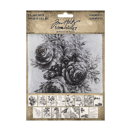 Collage paper - Serendipity - Ark 30 - pack - 1 - Tim Holtz - Tidformera