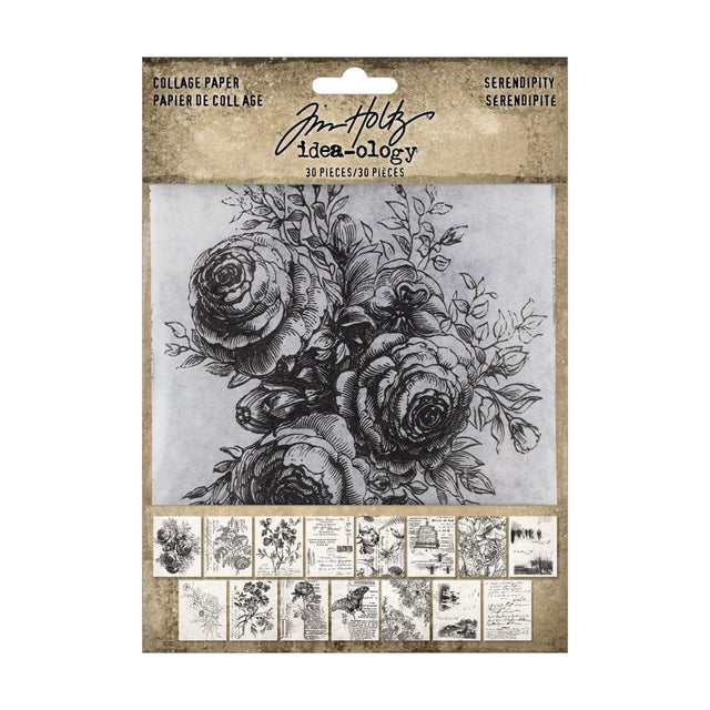 Collage paper - Serendipity - Ark 30 - pack - Tim Holtz - Tidformera