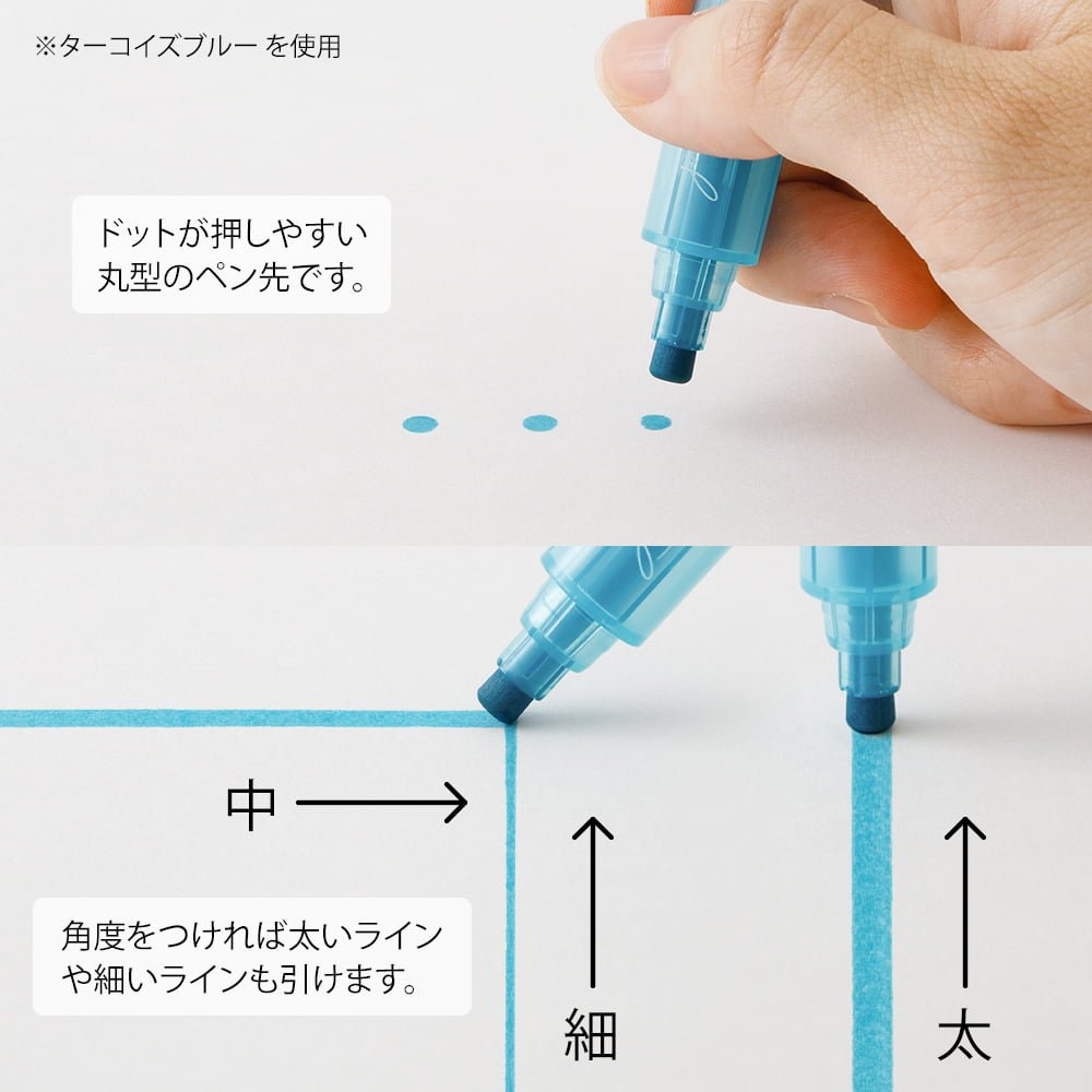 Connecting Pen Join Dots - 3 - pack - Grayish tone - 5 - Midori - Tidformera