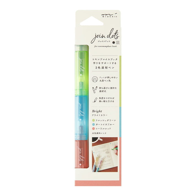 Connecting Pen Join Dots - Bright - Midori - Tidformera