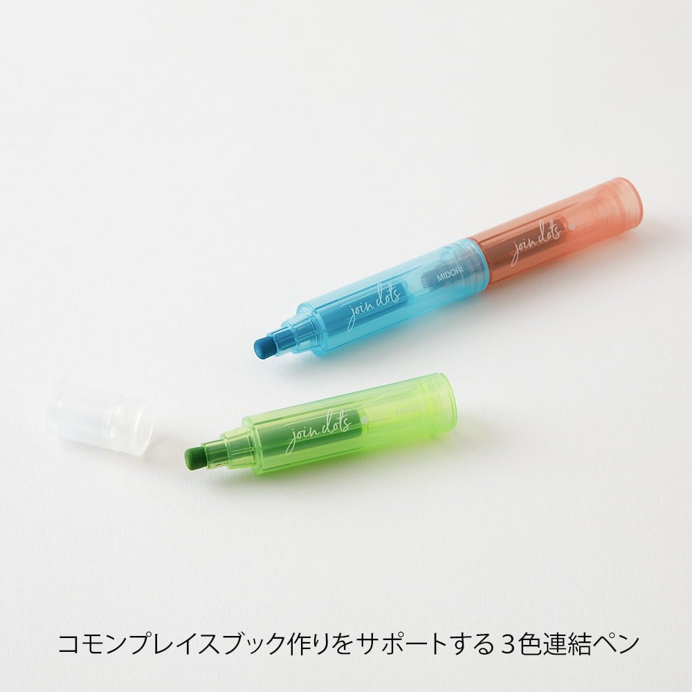 Connecting Pen Join Dots - Bright - 3 - Midori - Tidformera