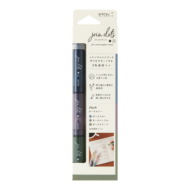 Connecting Pen Join Dots - Dark - 1 - Midori - Tidformera