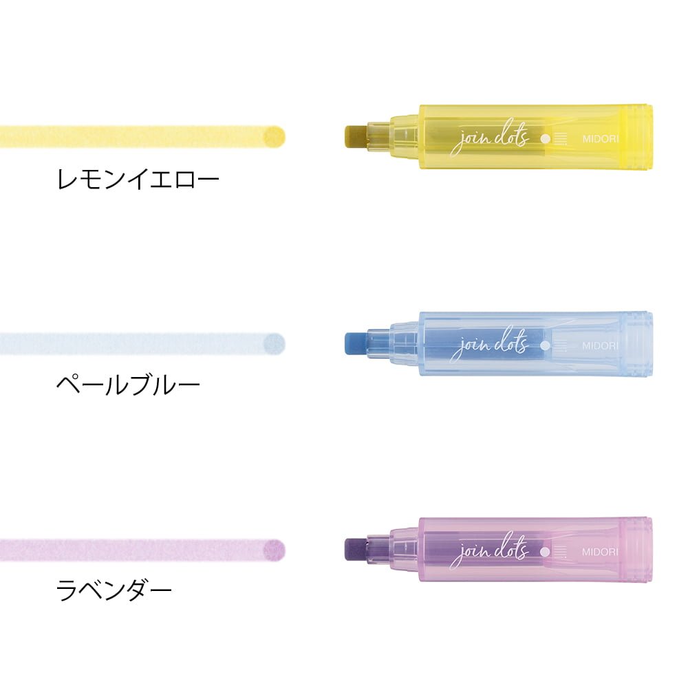 Connecting Pen Join Dots - Pastel - Midori - Tidformera