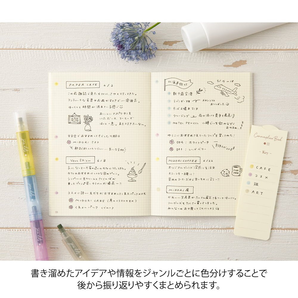 Connecting Pen Join Dots - Pastel - Midori - Tidformera