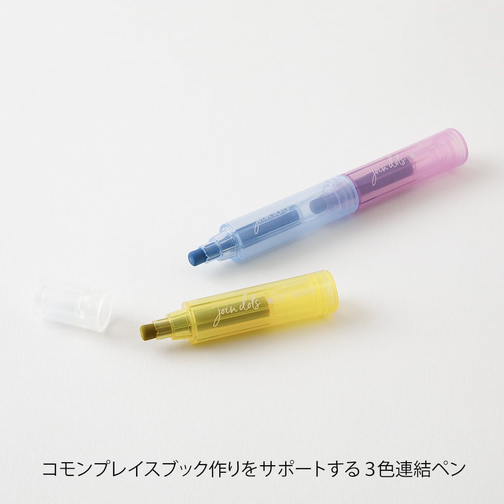 Connecting Pen Join Dots - Pastel - 3 - Midori - Tidformera