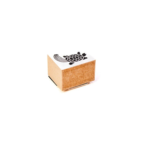 Craft Rubber Stamp Hanko - 25 x 30 - Turtle - 2 - Shachihata - Tidformera