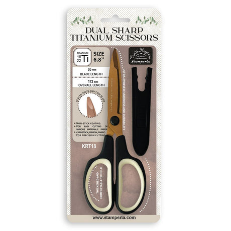 Create Happiness Dual Sharp Titanium Scissors - Sax - Stamperia - Tidformera