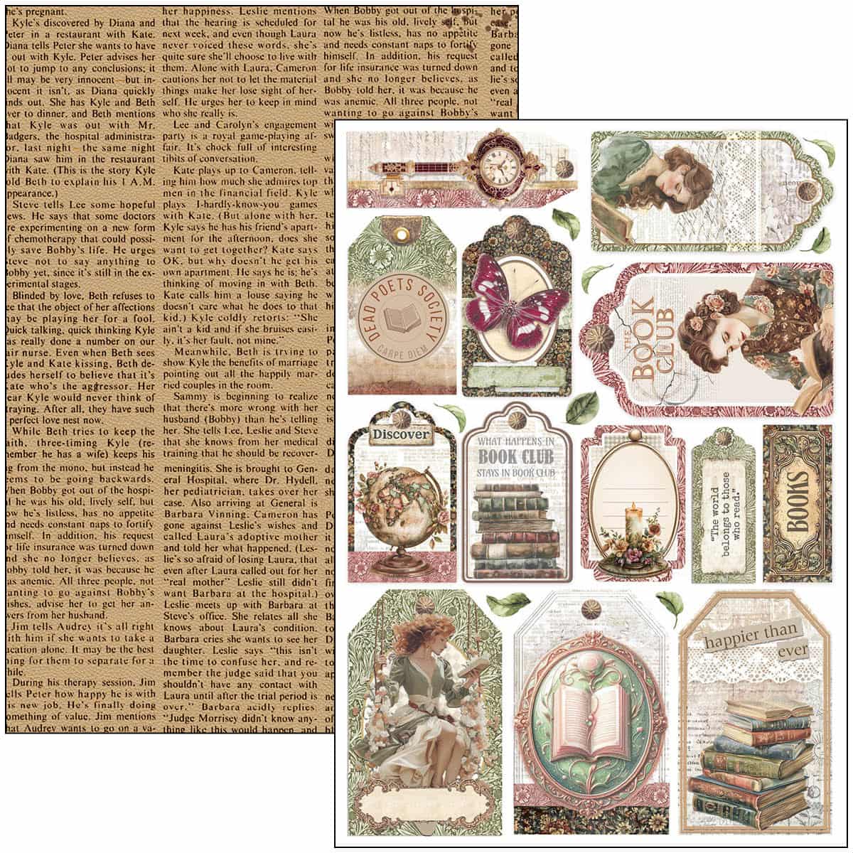Creative Pad 9 - pack - Book Lovers - 5 - Ciao Bella - Tidformera