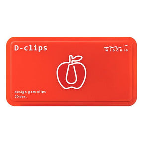 D - clips Gem - Apple - 1 - Midori - Tidformera