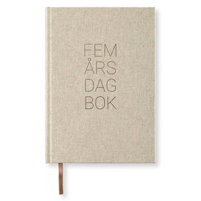 Dagböcker Paperstyle - Rough Linen 5 - år från Paperstyle - Beige dagbok - Tidformera