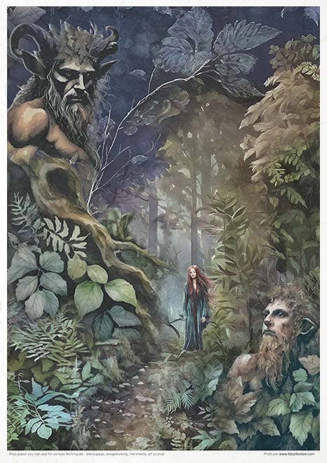 Rice paper set - A4 - Mysterious creatures